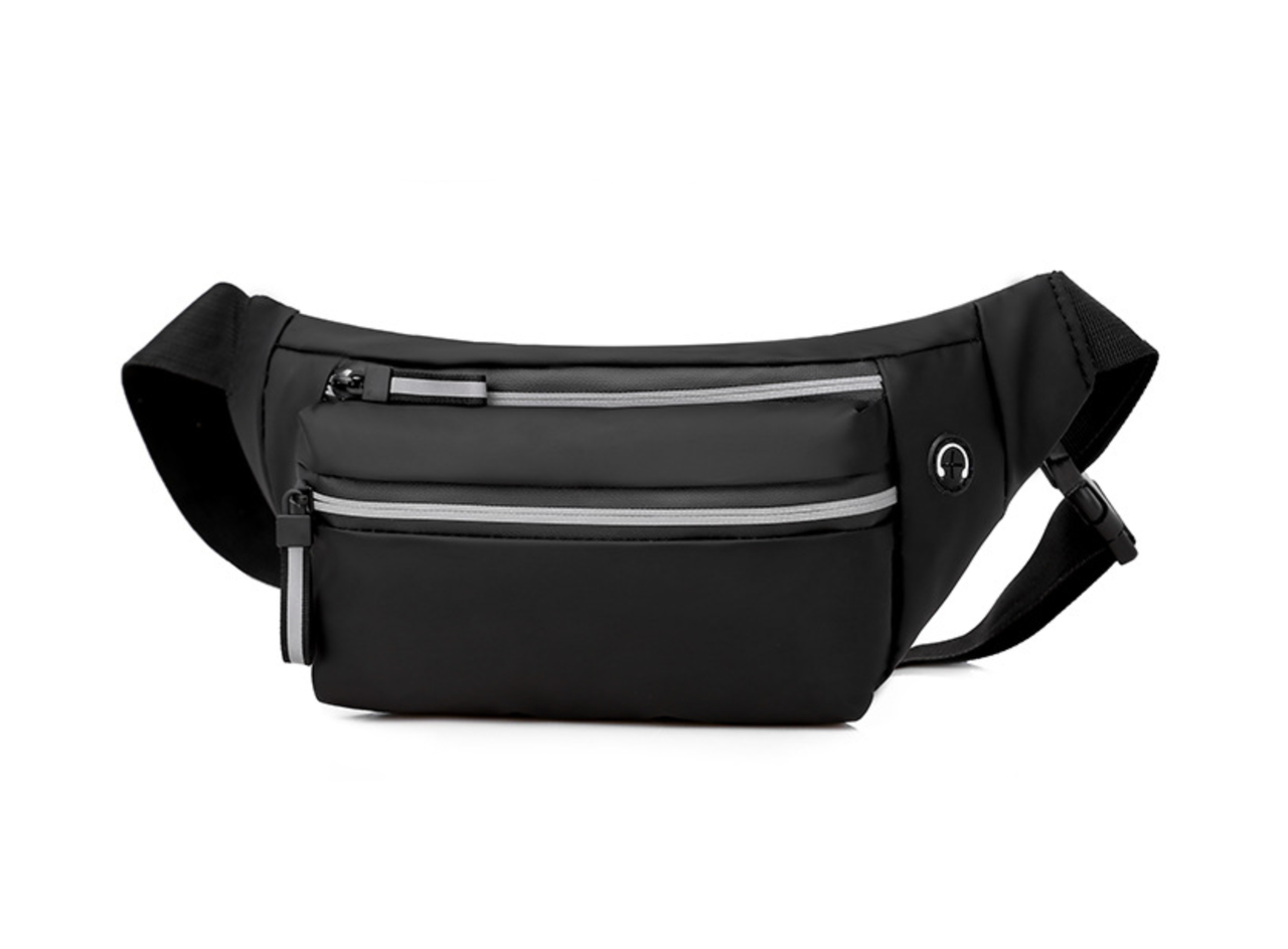 

Сумка поясна (бананка) Чоловіча M&JJ Чорний 20х14х5см (2008), Черный