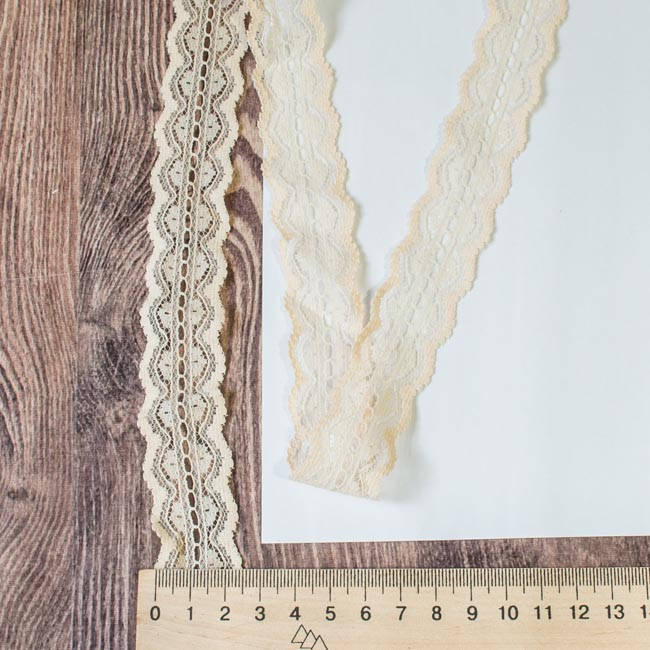 

Кружево двусторонее капучино 2,5 см Кр-Синтет-52