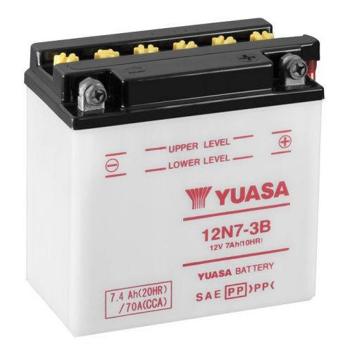 

YUASA 12N7-3B Мото аккумулятор 7 А/ч, 70 А, (-/+), 135х75х133 мм