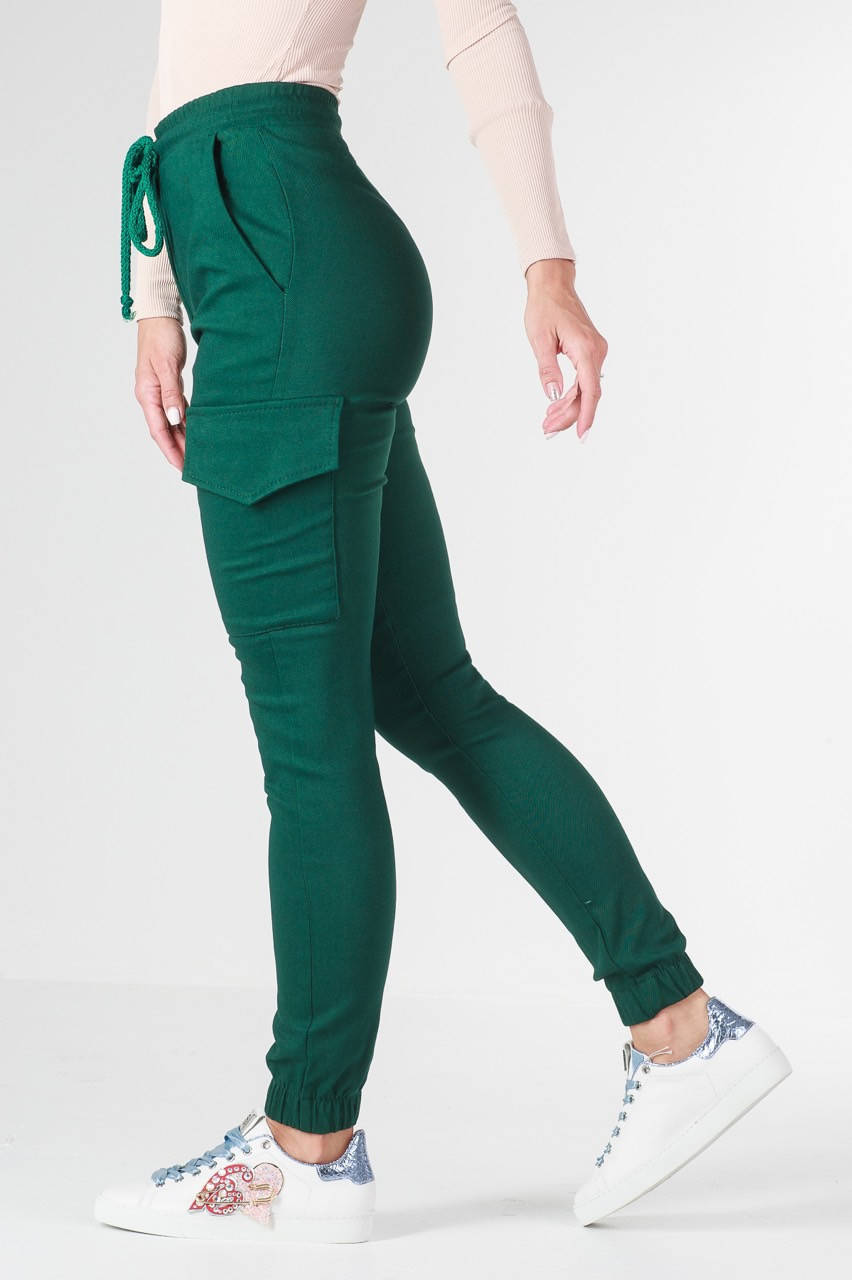 

Модные женские штаны джогеры из стрейч-котона, Разные цвета