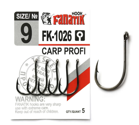 

Крючок Fanatik CARP PROFI №9