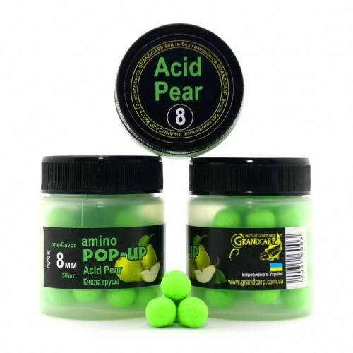 

Бойлы плавающие Acid Pear (Кислая груша) 8мм Amino pop-up 50шт
