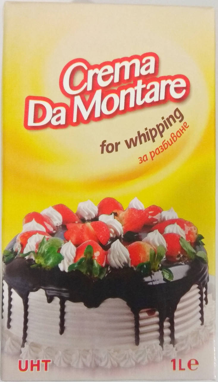 

Сливки кондитерские растительные " Crema Da Montare" (Болгария) 26%