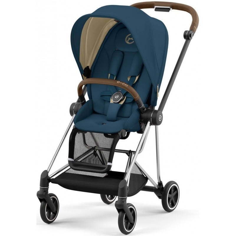 

Прогулянкова коляска Cybex Mios 4.0 Mountain Blue шасі Chrome Brown 2022 р.