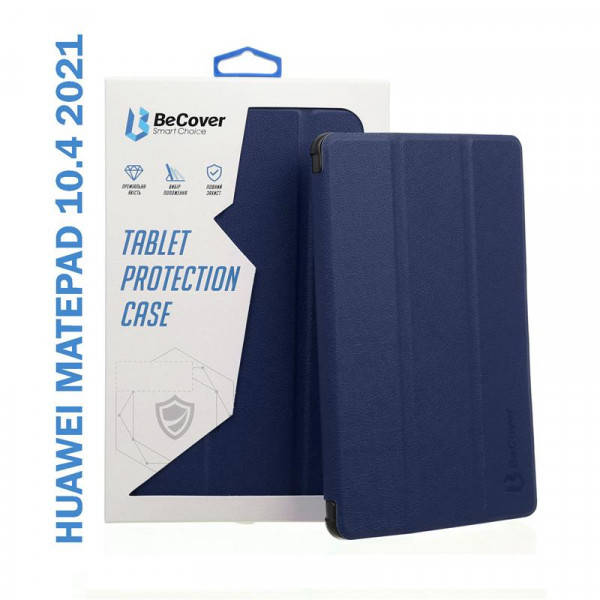 

Чехол-книжка BeCover Smart для Huawei MatePad 10.4 2021 Deep Blue (706480), Темно-синий