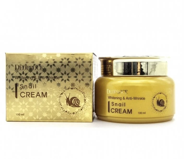 

Крем для лица с экстрактом улитки Deoproce Whitening And Anti-Wrinkle Snail Cream 100мл