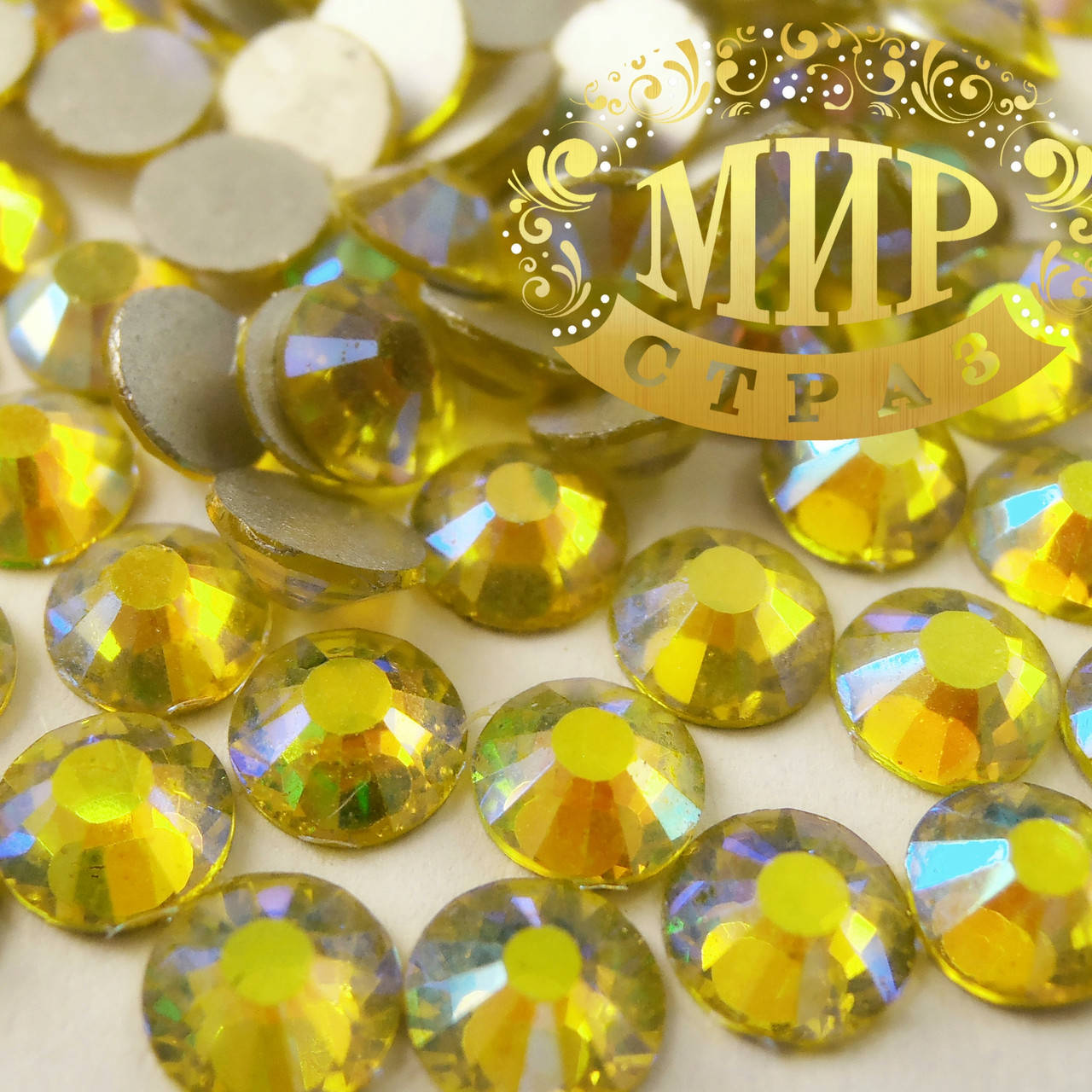 

Стразы ДМС Премиум, Citrine AB, ss16(4мм), 100шт.