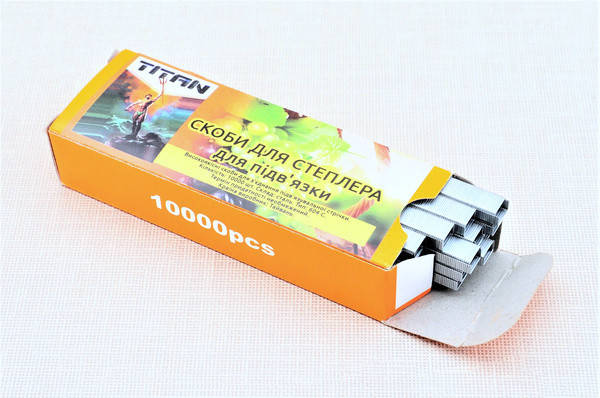 

Скобы для садового степлера TITAN (10000 шт)