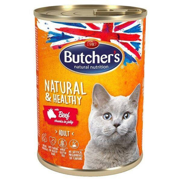 

Butcher`s Classic Консервы для кошек Говядина кусочки в желе