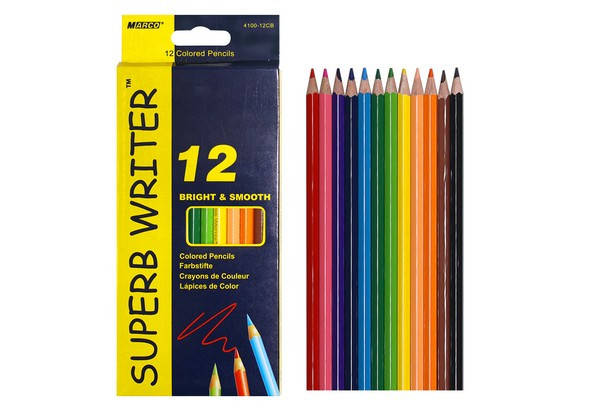 

Олівці кольорові MARCO Super Writer 12 кольорів, Разные цвета