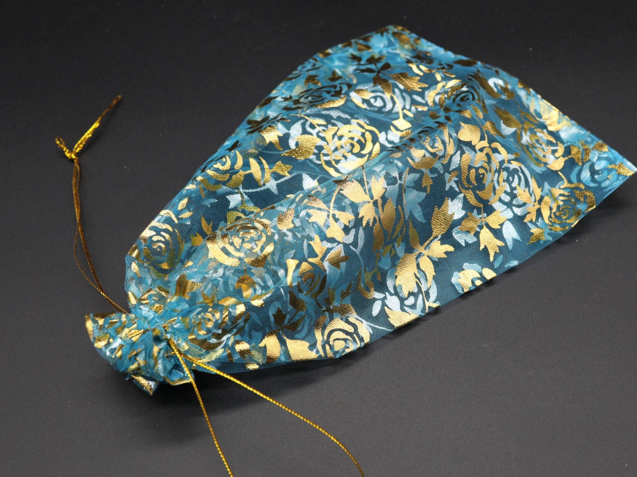 

Подарочные мешочки из органзы. Цвет голубой. 17х23см