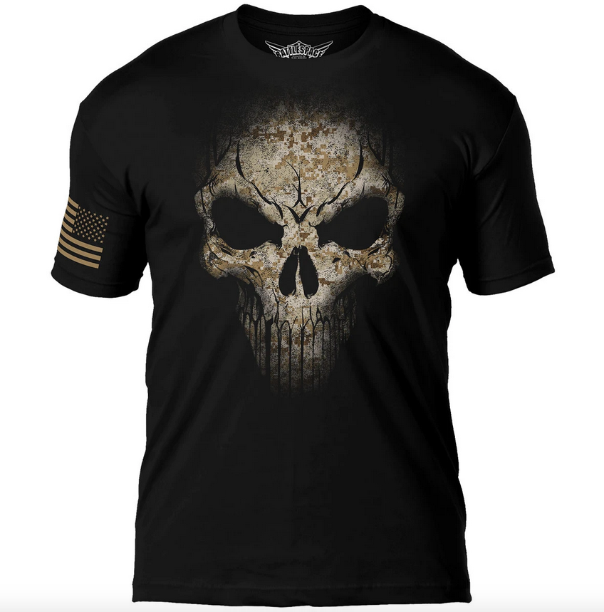 

Футболка мужская атриотическая " Дух война" 7.62 Design USMC Desert MARPAT Skull США M