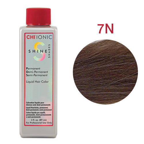 

Стойкая безаммиачная жидкая краска для волос CHI Ionic Shine Shades Liquid Color 89 мл 7N - Tёмный блондин