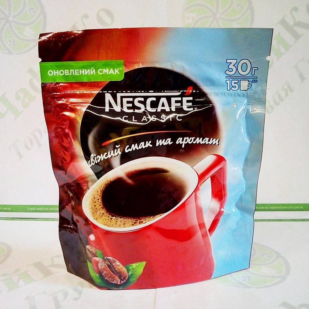 

Кофе Нескафе Classic 30г Фольга