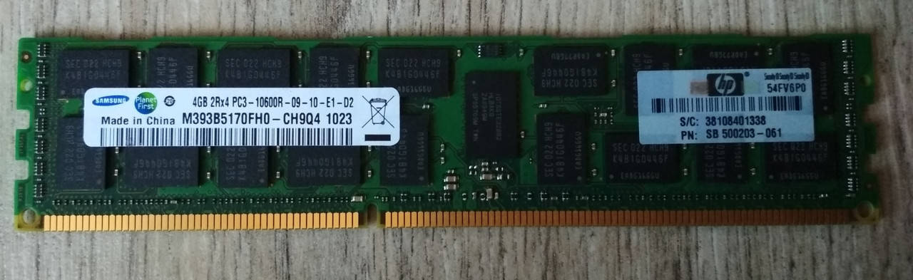 

4gb DDR3 10600R 2Rx4 Samsung 1333MHz PC3 RAM Серверная память