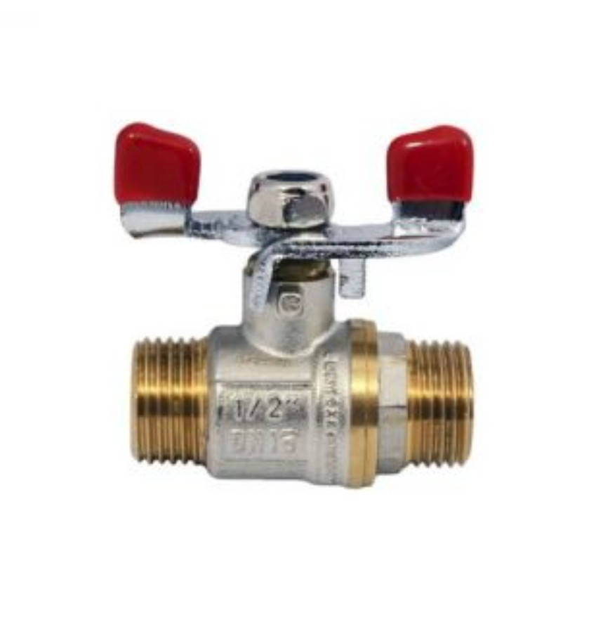 

Кран 1/2" латунный шаровый Ш Ш бабочка WaterPro