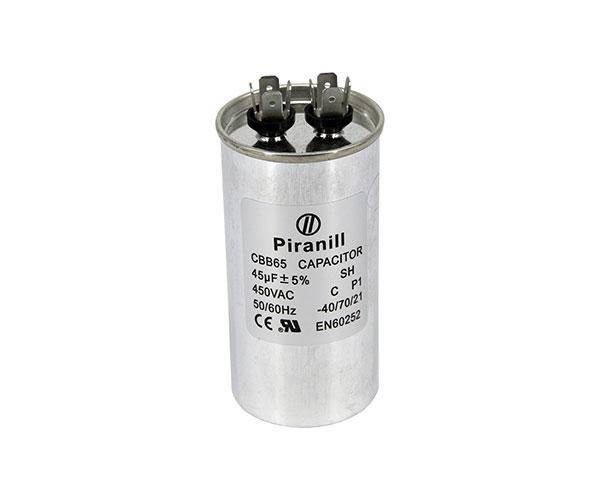

"Конденсатор CBB65 45 мкФ 450V, металевий (Piranil)"