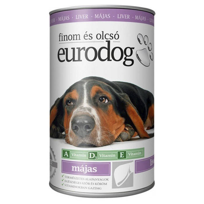 

Консерва для собак EuroDog со вкусом печени 1240 г
