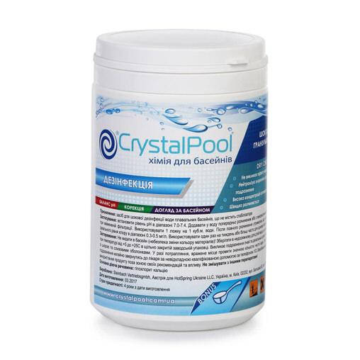 

Химия для бассейна шок хлор в гранулах Crystal Pool Dry Chlorine Granules, 1 кг