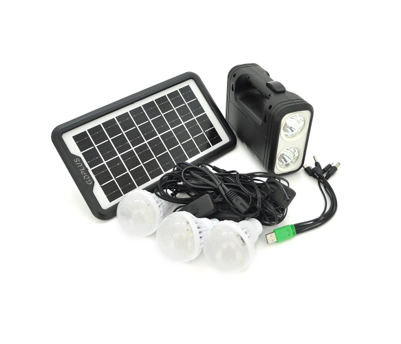 

Переносной фонарь 8017 + Solar Power bank 10000mAh с солнечной батареей, Черный