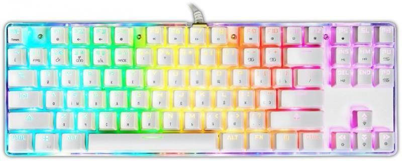 

Клавиатура Motospeed K87S RGB USB ENG, UKR, RUS Outemu Blue (mtk87smb), Розовый