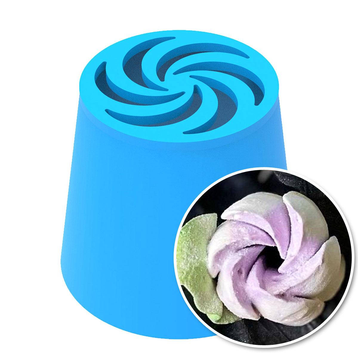 

Тюльпан закрученый гигант насадка кондитерская (3D)