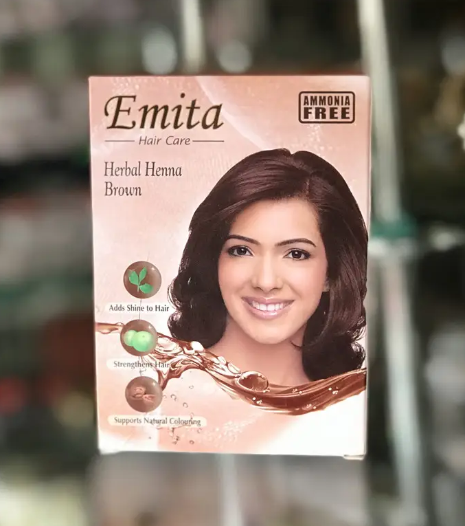 

Хна Emita brown. Эмита хна коричневая 6 ПАЧЕК