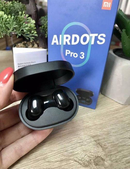 

Вакуумные наушники Redmi Airdots 3 PRO c индикатором заряда и микрофоном, Черный