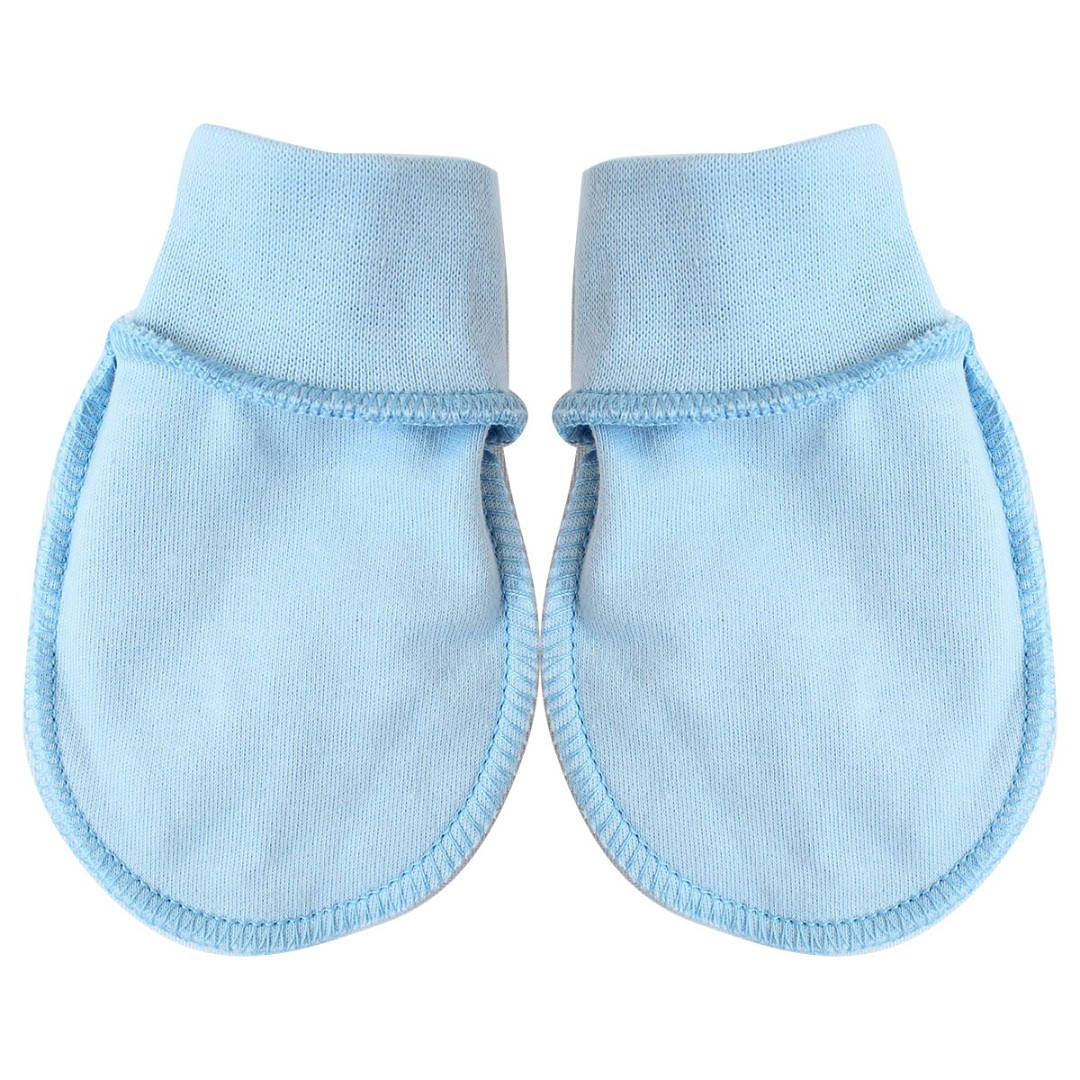 

Рукавички-царапки для новонароджених голубий