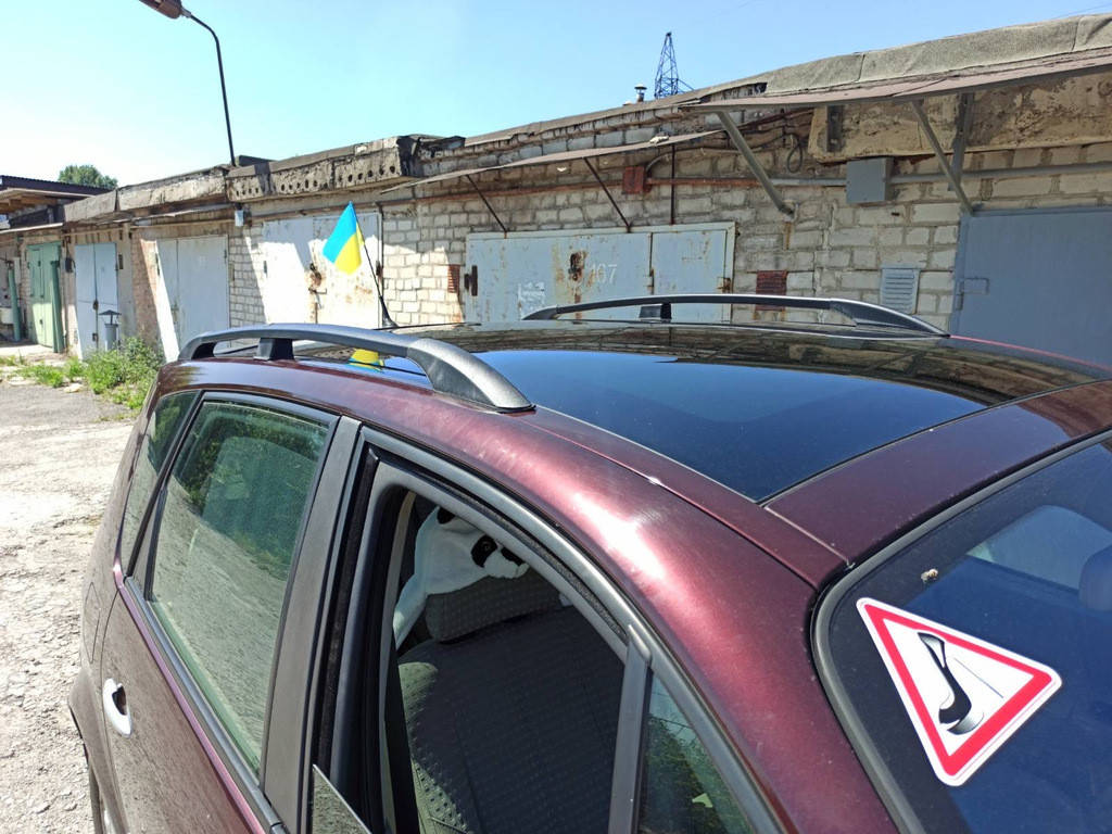 

Рейлинги Черные (2 шт) Короткая база для Renault Scenic/Grand 2003-2009 гг.