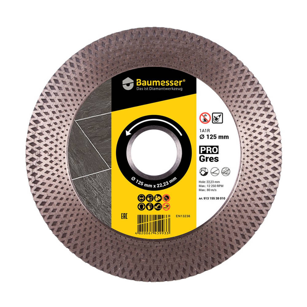 

Круг алмазный Distar PRO Gres 1A1R 91315538010 125*2,5*8/20*22,2 мм