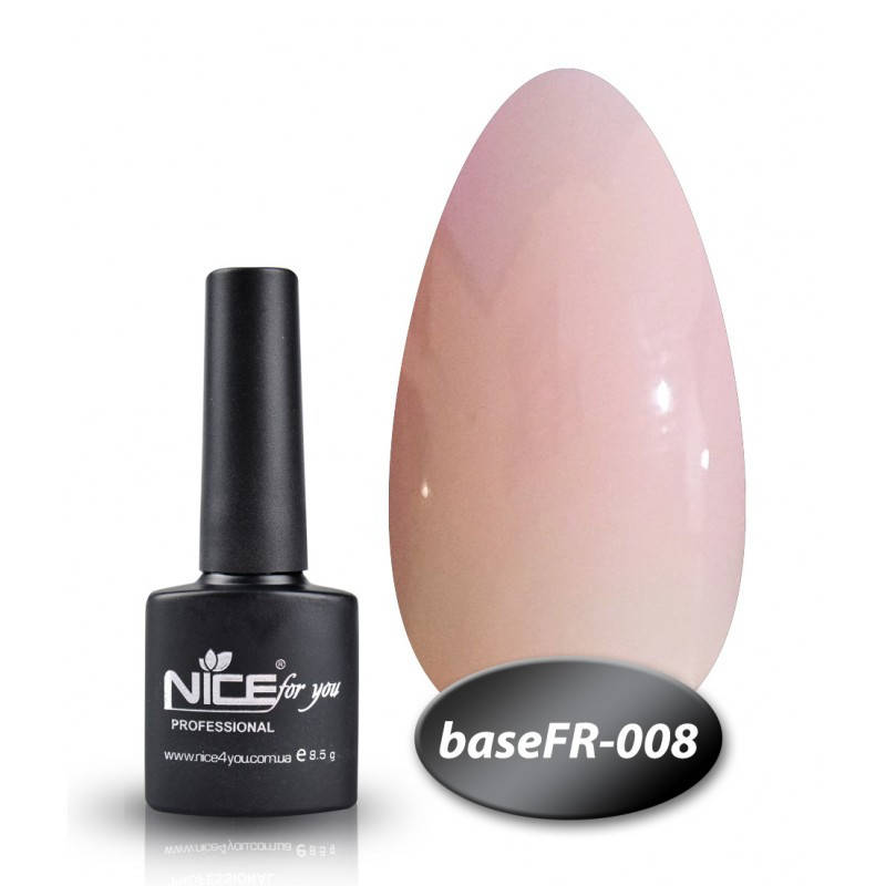 

Камуфлирующая база Base FR -008 Nice for you дымчатая роза 8,5 мл