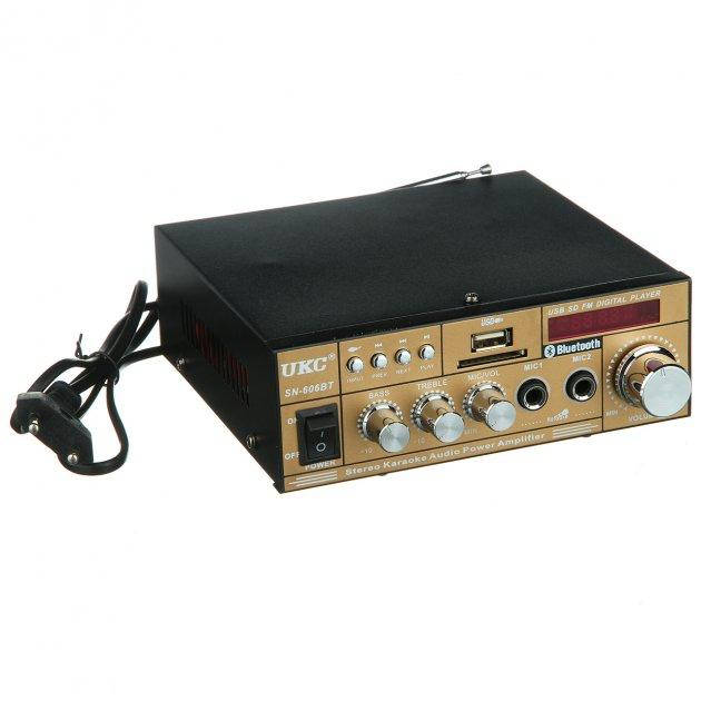 

Усилитель звука UKC AMP 606 BT, Черный