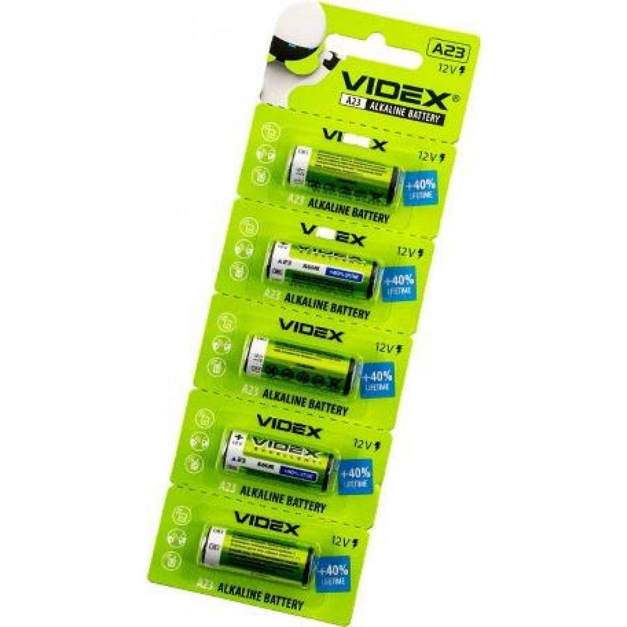 

Батарейка VidexA23/E23A/5mbl (5) (50) (500)