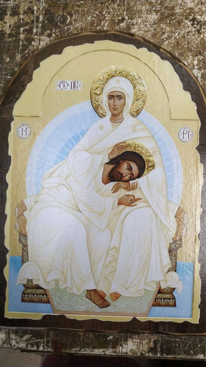 

Икона Матерь кротости (арка ,на масиве ольхи )