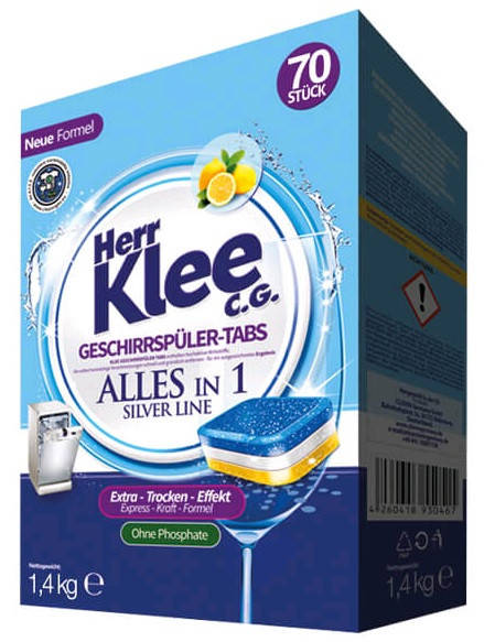 

Таблетки для посудомоечных машин Herr Klee 70 шт