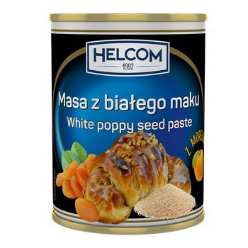 

Маковая Масса Белая Helcom Masa z Bialego Maku Хелком 380 г Польша, Белый