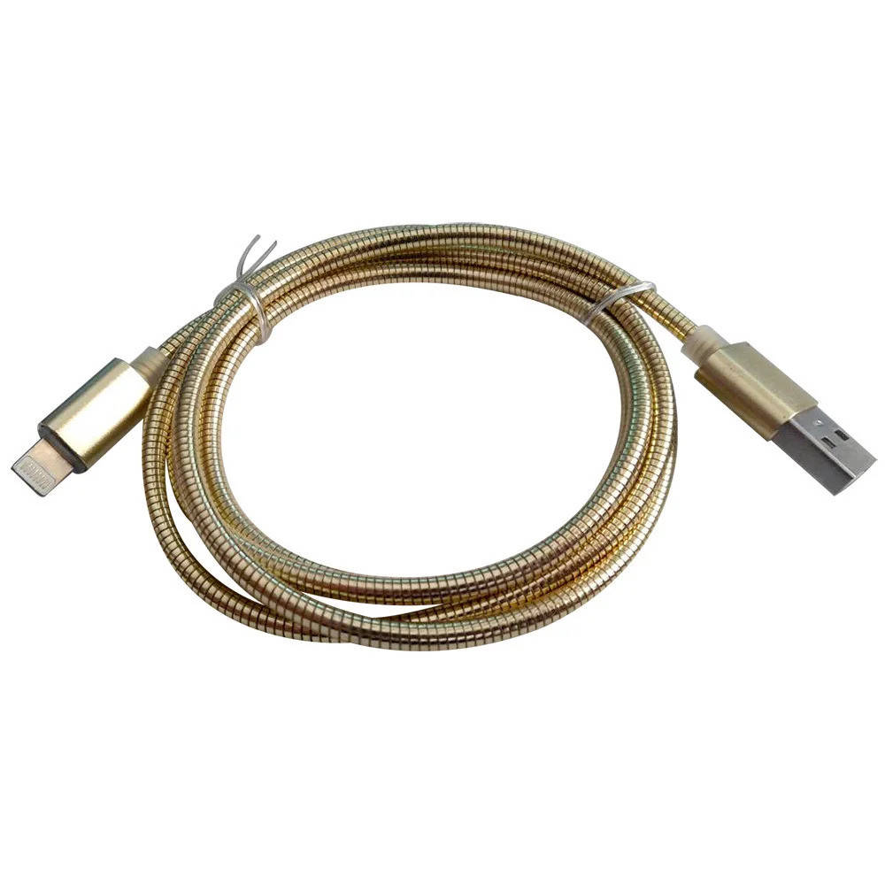 

Кабель USB Lightning (айфон) 1 метр. Металлич оплетка.