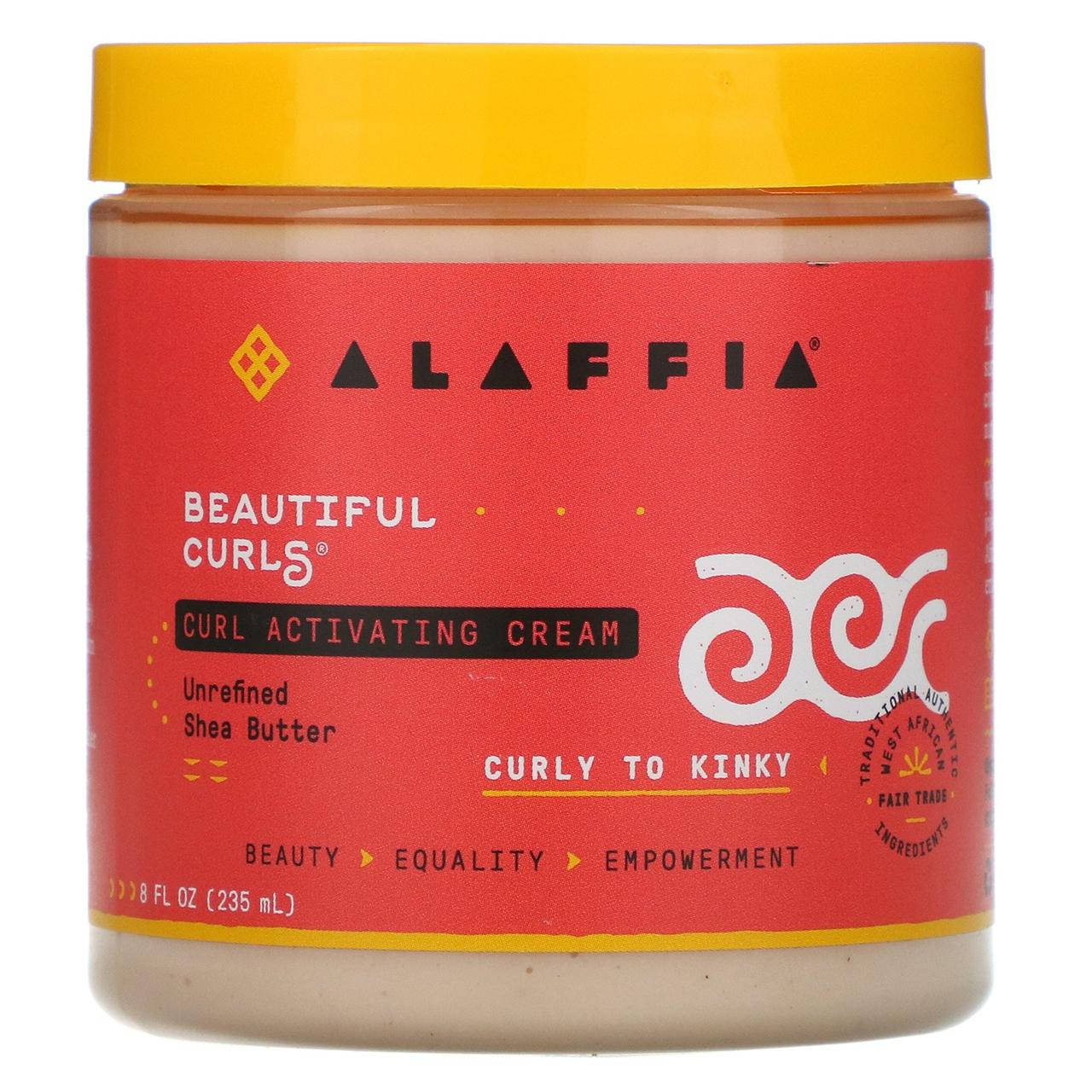 

Alaffia, Beautiful Curls, крем для более упругих локонов, от вьющихся до кучерявых волос, нерафинированное,,