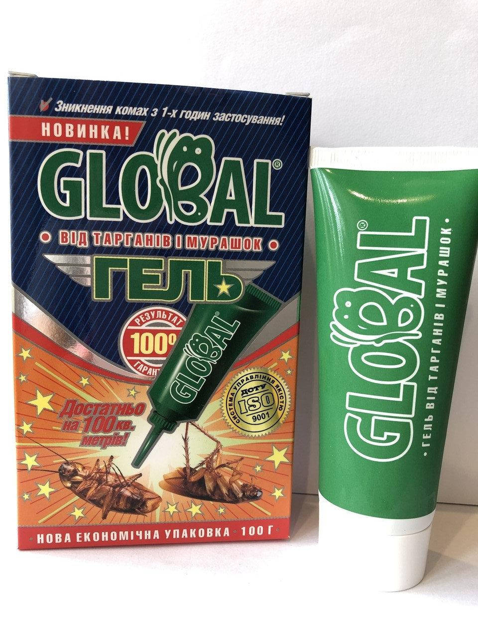 

Средство инсектицидное от тараканов и муравьев Global Глобал гель в тубе, 100 гр