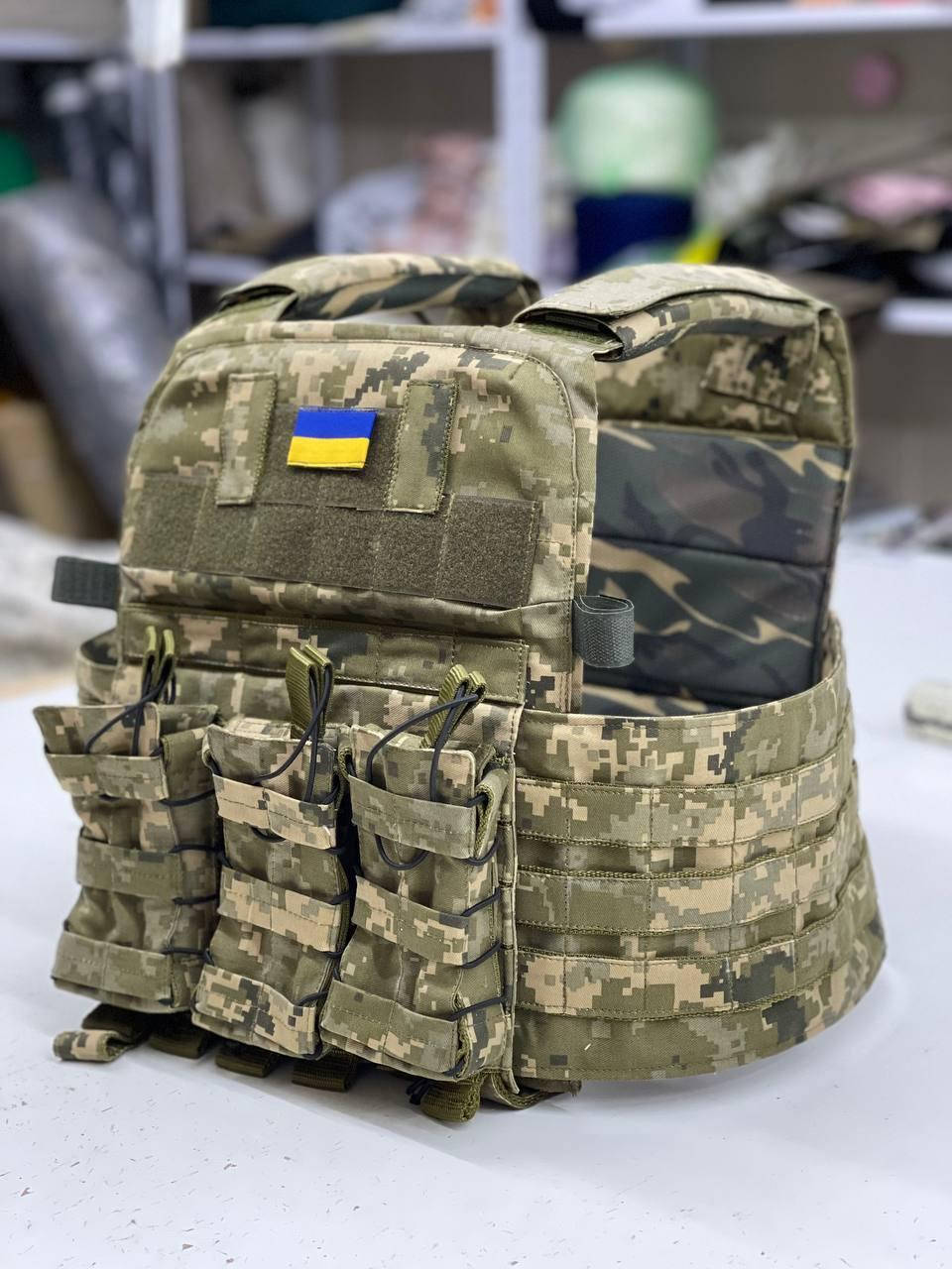 

Плитоноска пиксель Без плит пиксель Жилет армейский под плиты Бронежилет с карманами для АК