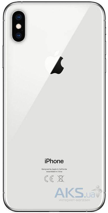 

Задняя крышка iPhone XS Max со стеклом камеры Silver