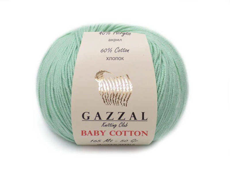 

Gazzal Baby Cotton, Водяная зелень №3425