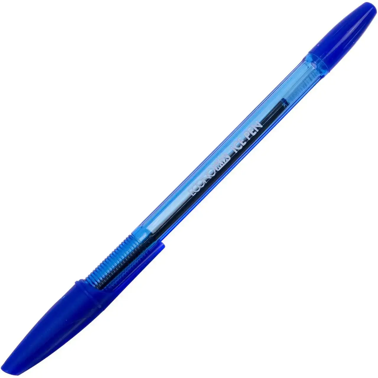 

Ручка кулькова "Economix" E10186-02 Ice Pen 0,5мм синя,напівпрозора