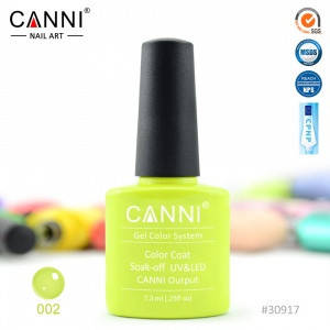 

Гель-лак CANNI № 002 ( лайм, неоновый )