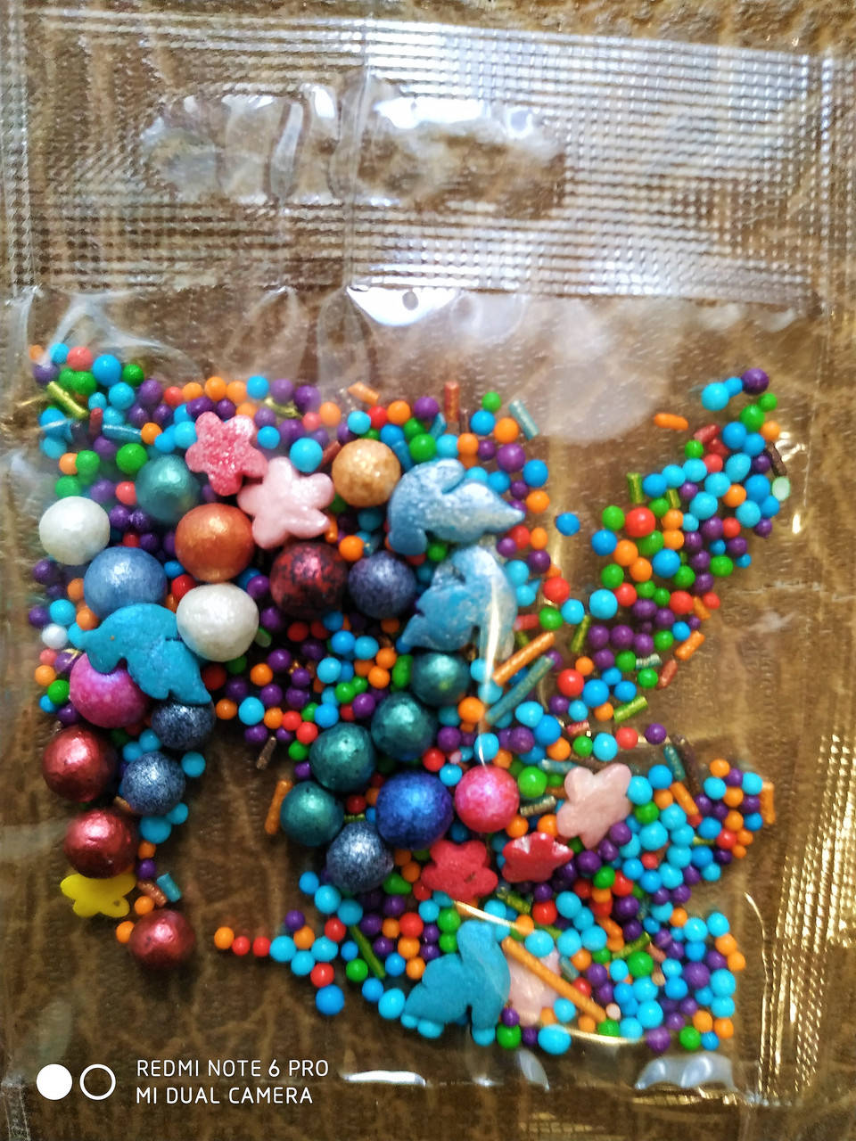 

Посыпка перламутровая микс с шариками №18