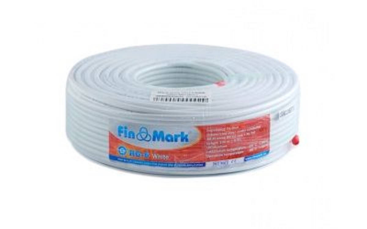 

Кабель коаксиальный FinMark RG-6 White 100m