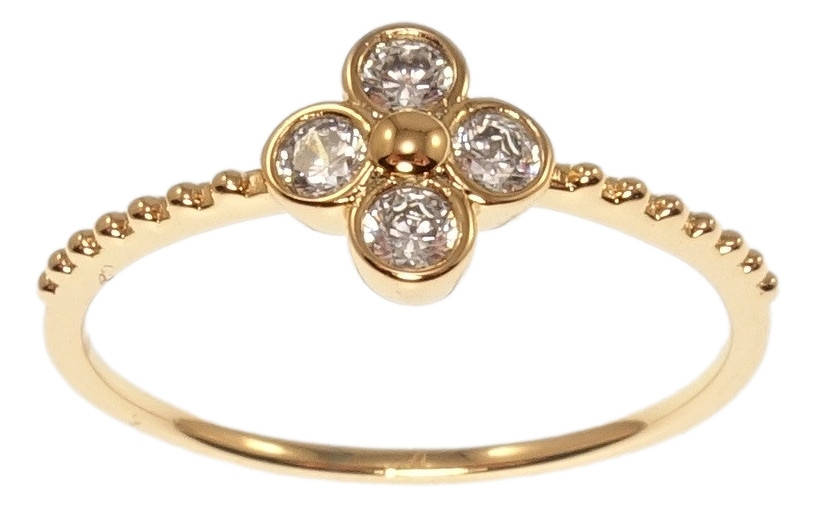 

Кольцо Xuping Позолота 18K "Четырехлистник" р.18