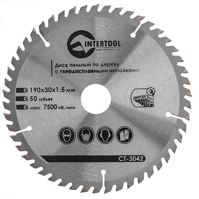 

Диск пильный по дереву с твердосплавными напайками INTERTOOL CT-3042
