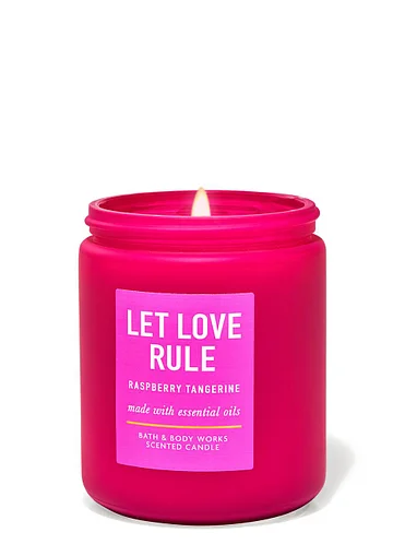 

Однофитильная свеча ароматизированнаяBath & Body Works - Let Love Rule